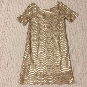 Beautiful gold cocktail dress
